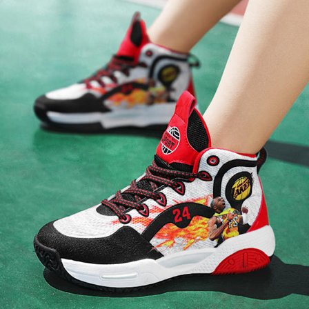 barns andas basketskor 2035 svart röd