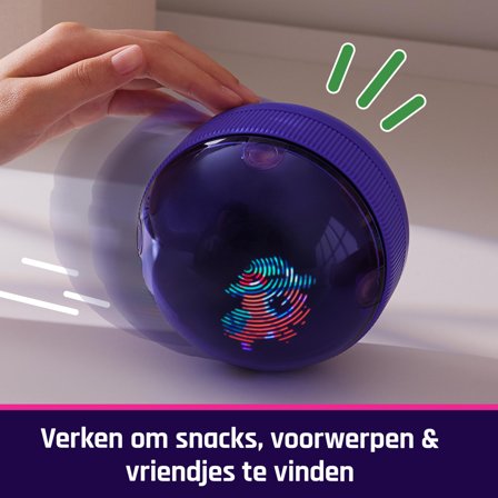 SPINMASTER Bitzee Hamsterball - interaktives Spielzeug mit über 20 virtuellen Hamstern zum Rollen und Spielen, das digitale Haustier reagiert auf
