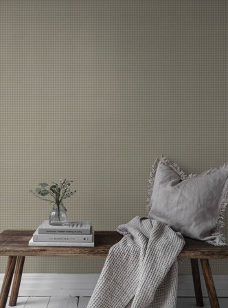 Duro Tapet, Lotta 224-03 Småmönstrat, L, Gul, Färg & tapeter