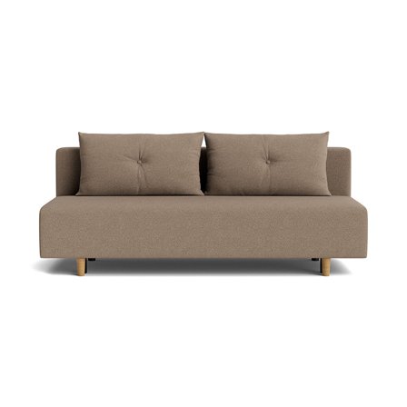 Houston 2 personers sovesofa, opbevaring - Loop Mørk beige - 200x87x85cm - Sofa, sovesofa - Elegant 2-personers med sovefunktion 133x200cm