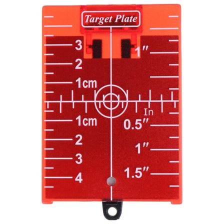 Lasermålplate Magnetisk lasermål RØD Red