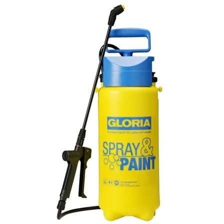 GLORIA Gloria handspruta - Spray & måla modell 5 L - 3 stänger - Ventil- och planmunstycke - Viton tätningar
