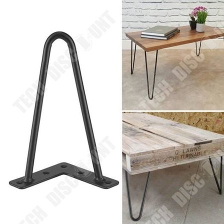 Pied i spik - TD - Set om 4 - Stål - Svart - Modern stil