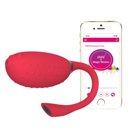 Magic Motion: Magic Fugu Red - Appstyrt Minivibrator - Sexleker Vuxen: Vibrator, dildo & massajestaver