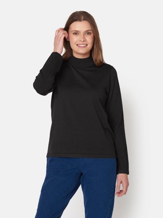 SIGNATURE - Strik - Sort - turtleneck