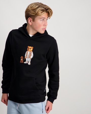 Baron Filou Hoodie Svart Huvtröjor/Hoodies Kille - Kids Brand Store