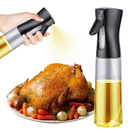 Oliespray, 300 ml madolie spray BPA-fri, olivenolie spray til airfryer, salater, grill 300