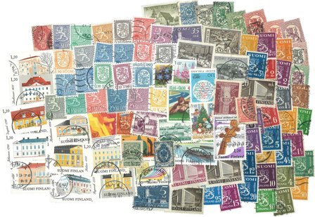Finland - 100 forskellige stemplet