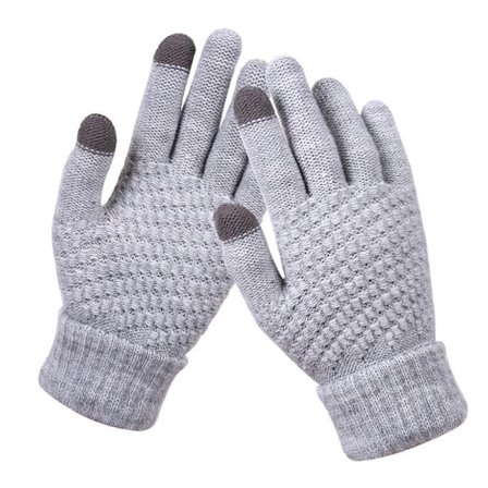 Vinter Touch Handsker Damer Varm Stretch Strik vanter Imitation W