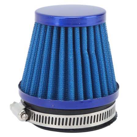 Luftfilterrengörare 60 mm Klämma på Motor Skydd Luftrenare Insugningsfilter för Off Road Motorcykel ATV Quad Blå