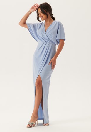 Bubbleroom Occasion Wrap Slit Maxi Dress Klær