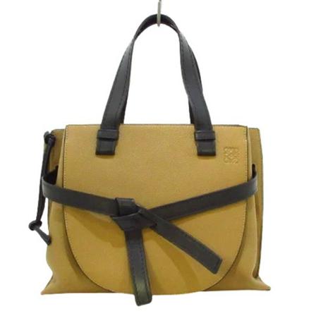Loewe Pre-owned, Pre-owned Leather handbags Beige, Dames, Maat:ONE Size