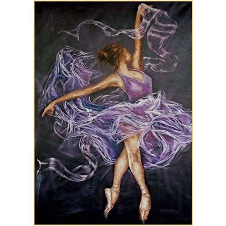 30x40cm 5D Diamantmaleri Ballerina Full Drill etter Nummer Kits