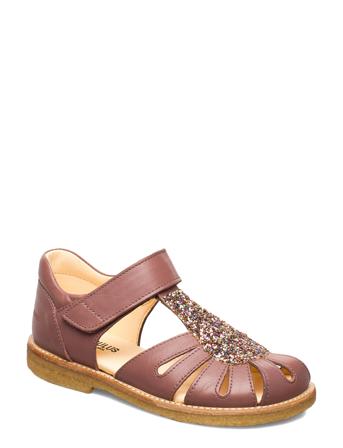 Sandals - Flat - Closed Toe - Shoes Summer Shoes Sandals Lyserød ANGULUS