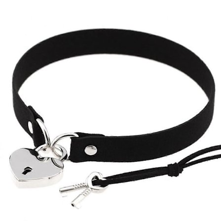 Hjärthänglås Choker Halsband Med Nycklar Kvinnor Cosplay Krage Choker