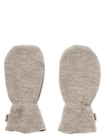 Wheat Wool Fleece Miitens Jay - Grey - ONE SIZE