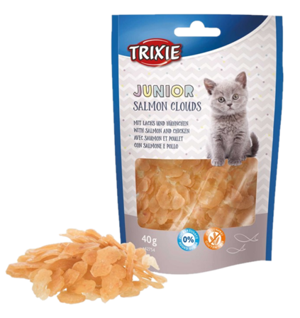 Trixie - Junior lakseskyer, 40 g - Katt - Kattegodteri & kattegress - Belønningsgodbiter katt - ZOO.no