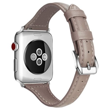 Apple Watch (41mm) B6 Aitoa Nahkaa Rannekellon Nauha - Harmaa / Koko: L