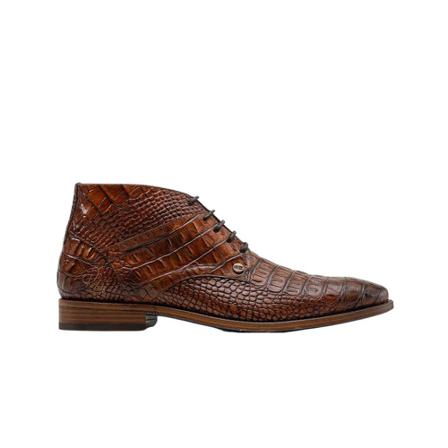Rehab Barry Bussines Shoe croco 421 , Bruin , Heren , Maat: 41 EU Nette schoenen