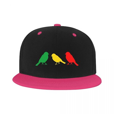 Fashion Unisex Ajax Bob Marley Baseball Cap Voksen Tre Små Fugle Justerbar Hip Hop Hat Kvinder Mænd Solbeskyttelse (FMY)