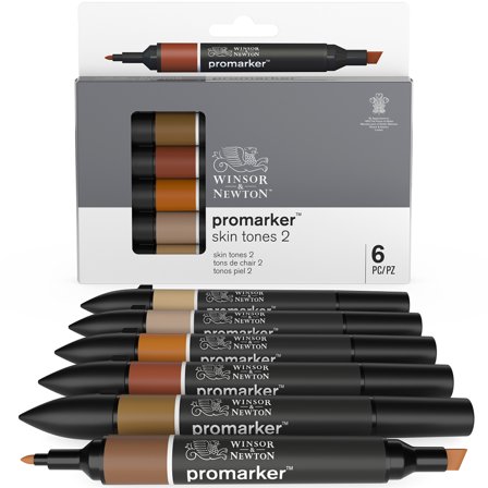 ProMarker ensemble de 6 Skin Tones 2