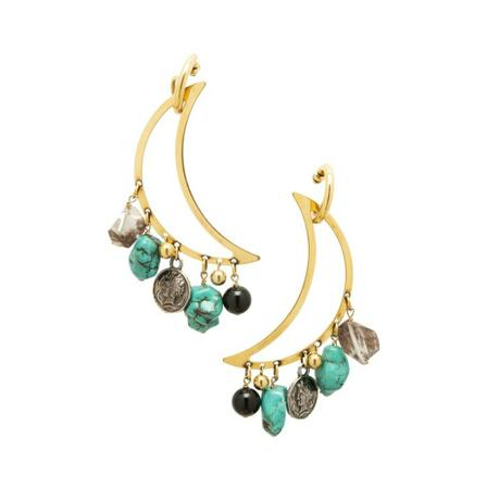 La DoubleJ, Luna Earrings Blauw, Dames, Maat:ONE Size