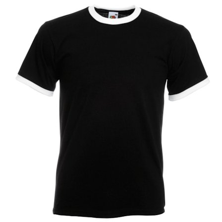 Fruit Of The Loom Herr Valueweight Kortärmad T-shirt M Svart