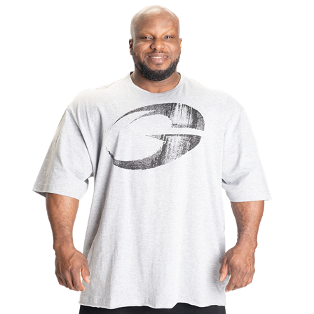 GASP Pump Cover Iron Tee, Light Grey Melange