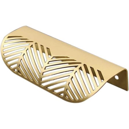 2 stk. Messing Hardware Gull Metall Usynlige Skuff Dørhåndtak Skjult Innfelt Skap Møbelhåndtak Knapper