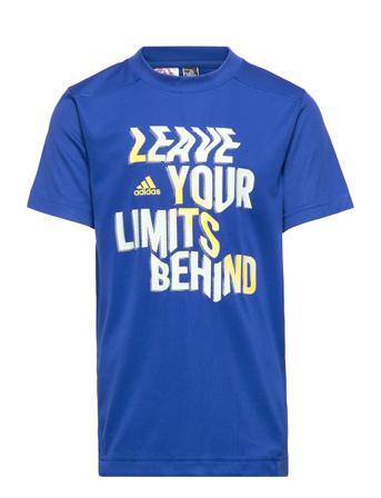 Aeroready Hiit Slogan T-Shirt T-shirts Short-sleeved Blå Adidas Performance