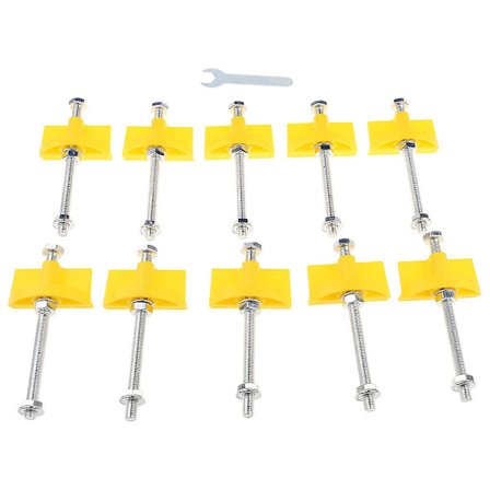 10 stk Manuell flislokalisator Veggfliser Regulator Høydejustering Posisjoneringsnivå