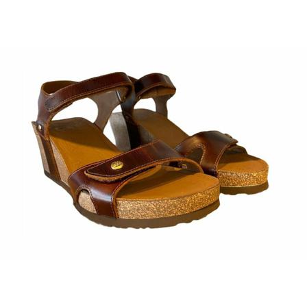 Panama Jack Sandaler Brun, Dame Sandaler med kilehæl, Størrelse: 39 EU