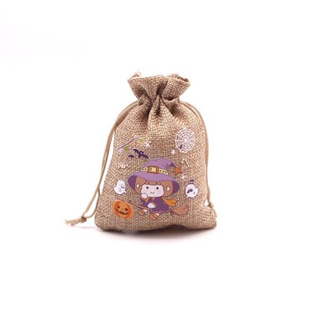 50 stk. (15 x 20 cm) Burlap-poser Halloween Trick Or Treat Burlap