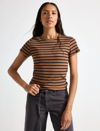 Lindex Top Love - Brown - S