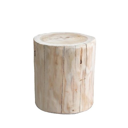 Trestol i tre, liten trestol, skostol, nattbord, trestoldekorasjon