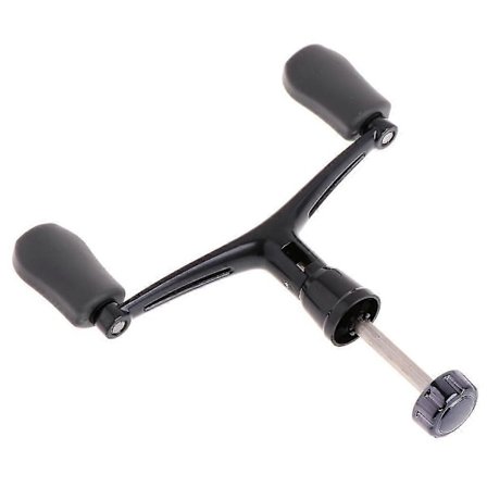 Fiskesnelle Håndtak Dobbelt Knapp Utbytting Spinning Tilbehør Aluminium Legering