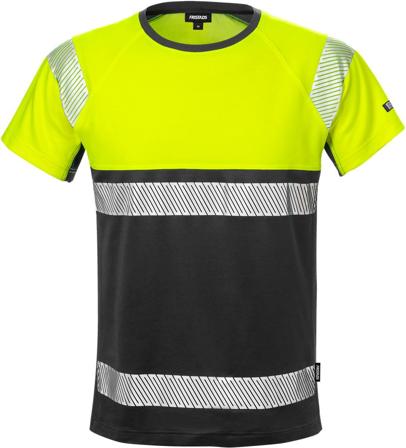 Fristads Herr Varsel T-shirt 7518 THV, klass 1, Varsel Gul/Svart