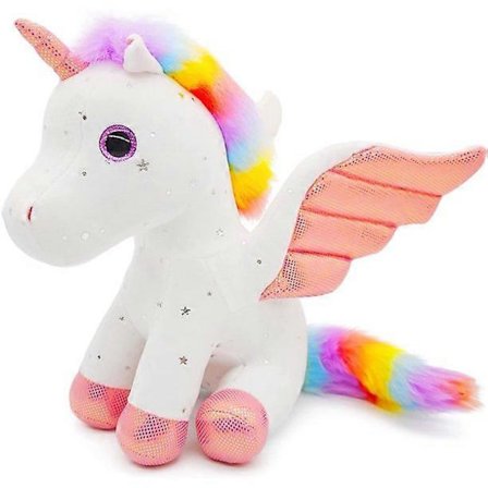 Enhjørning Leke Plysj Søt Utstoppet Enhjørning Leke Dukke for Jenter, Julegaver Bursdagsgaver til Barn
