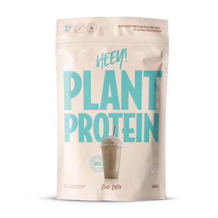 Heey! Vegansk Proteinpulver, Iced Latte, 500 g