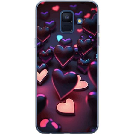 Yhteensopiva Puhelinkuori Samsung Samsung Galaxy A6 (2018) KeskiyönSydämet