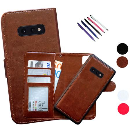 Samsung Galaxy S10e - Läderfodral / Skydd Svart