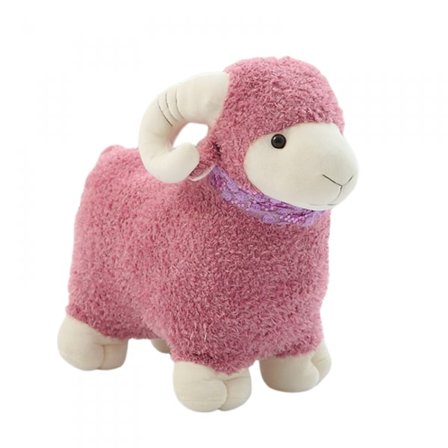 Søtt sau kosedyr, myk plysj sau leke super