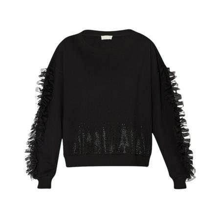 Liu Jo, Sweatshirts Czarny, Kobieta, Rozmiar: S