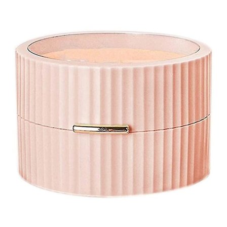 Bærbart smykkeskrin til øreringe, pink