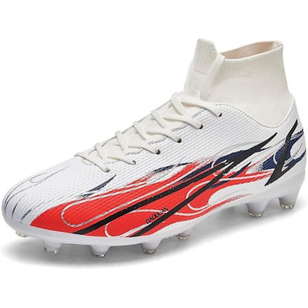 Fotbollsskor Herr Fotbollsskor för fast mark Utomhus Inomhus Atletiska fotbollsskor Professionell Futsal Training Sneakers-svarta