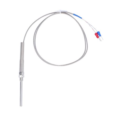 K Type Termoelement Temperatur Sensor 0-400C 50mm Probe 1m Ledning