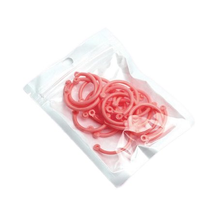 Plastbinderinge, Fleksible Løse Blade Bogringe, Farverige gør-det-selv nøgleringe