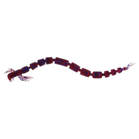 Westin Bloodteez Worm 5,5cm, 0,5g (8-pack) - Indigo Uv Red