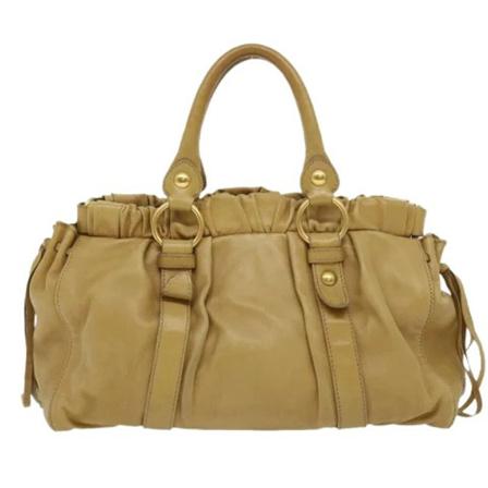 Miu Miu Pre-owned, Pre-owned Leather handbags Bruin, Dames, Maat:ONE Size