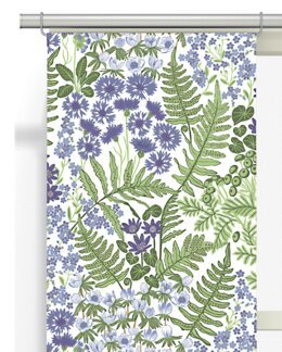 Panellengde Blå blomst 2-pk Lys blå